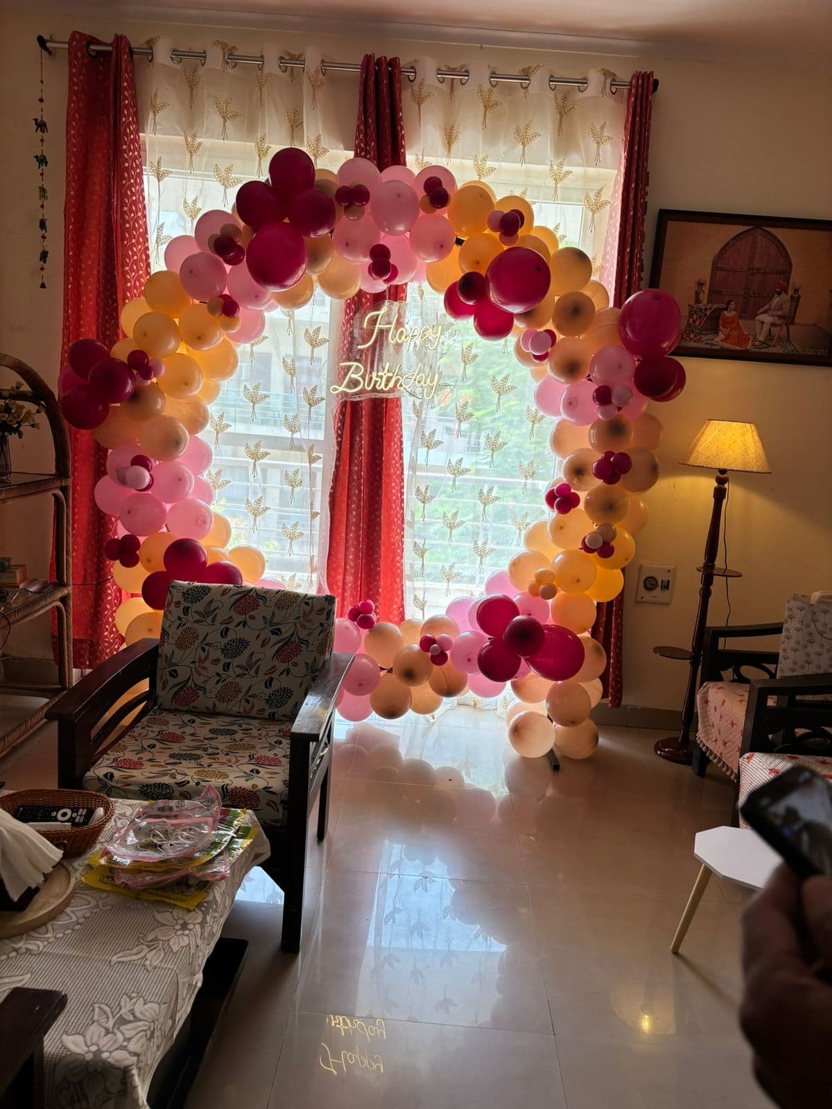 Mehendi Decoration setup by Gurugram Balloon Decor