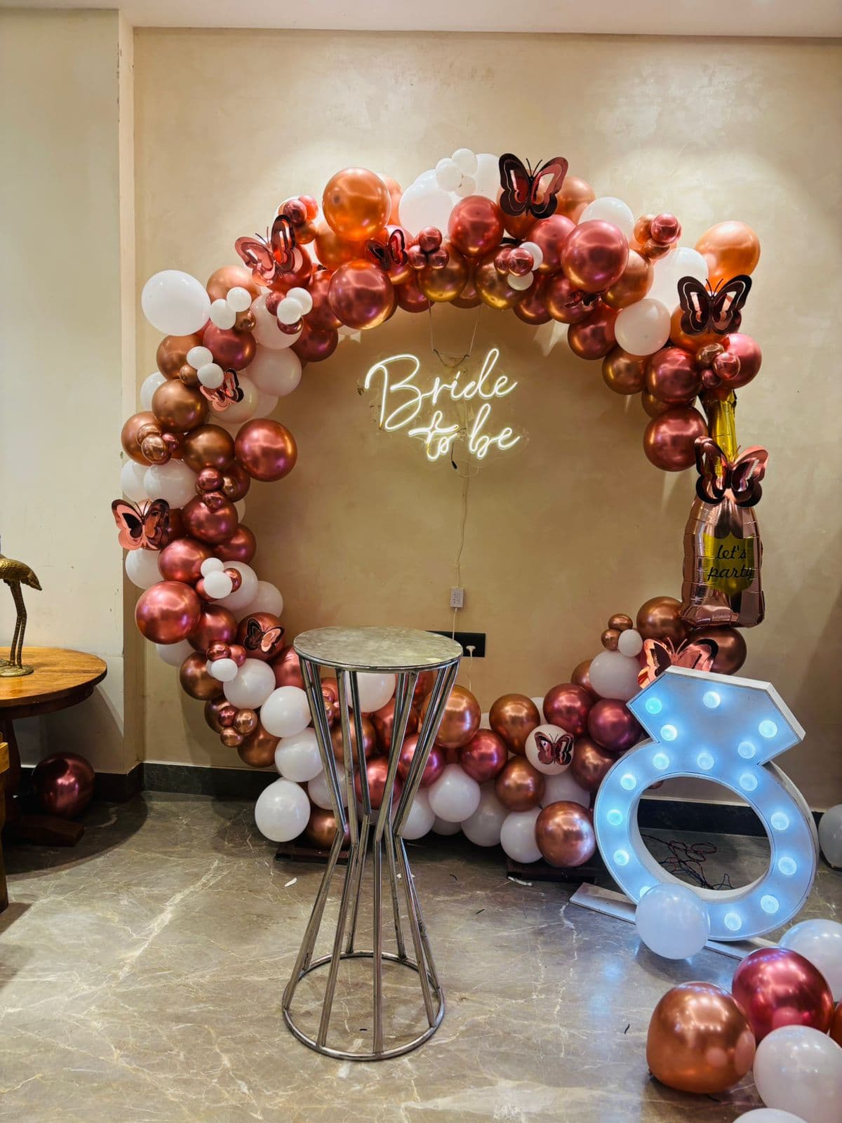 Bridal Shower Decoration setup by Gurugram Balloon Decor
