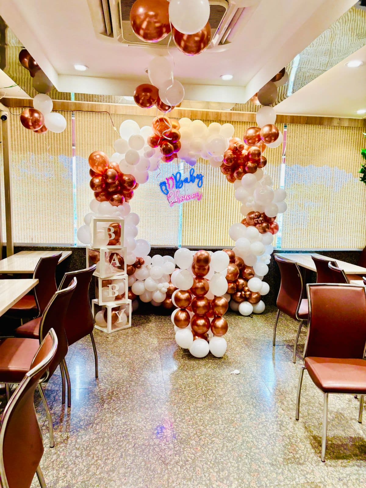 Baby Shower Decoration setup by Gurugram Balloon Decor