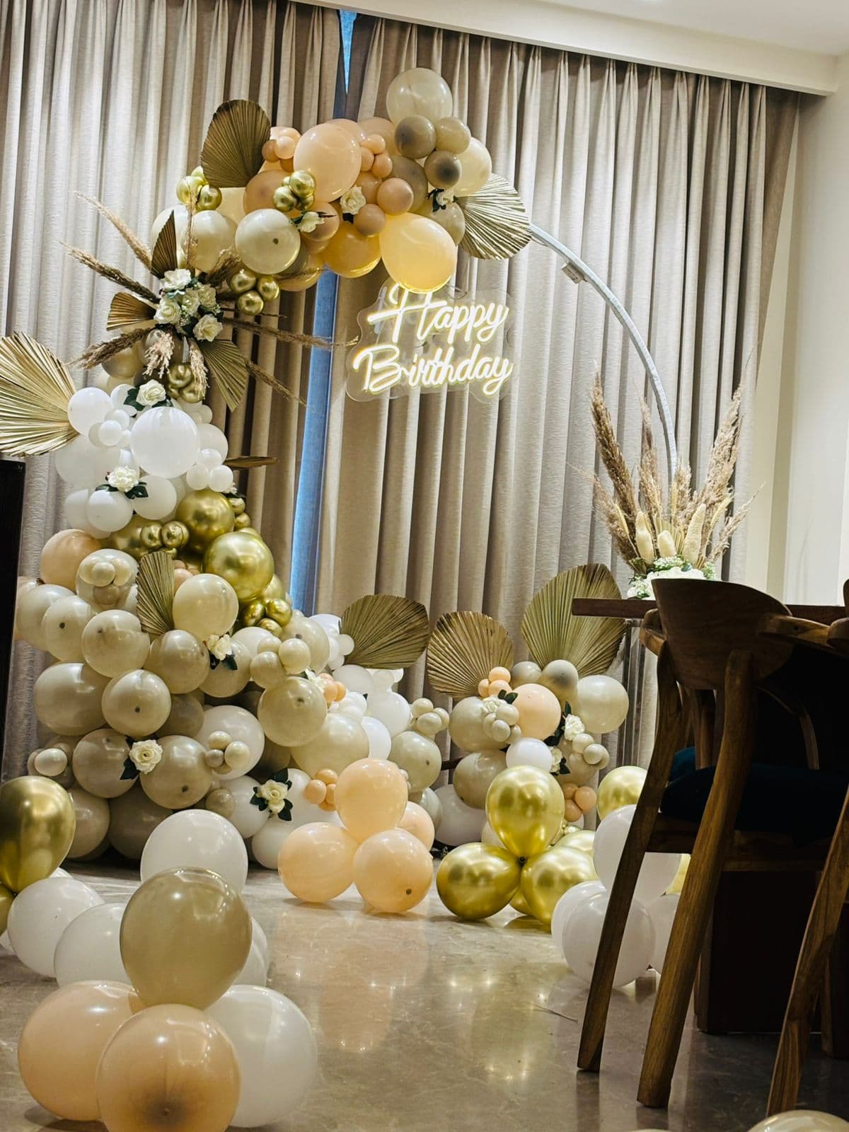 Birthday Decoration setup by Gurugram Balloon Decor
